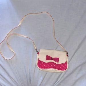 White and Pink Purse